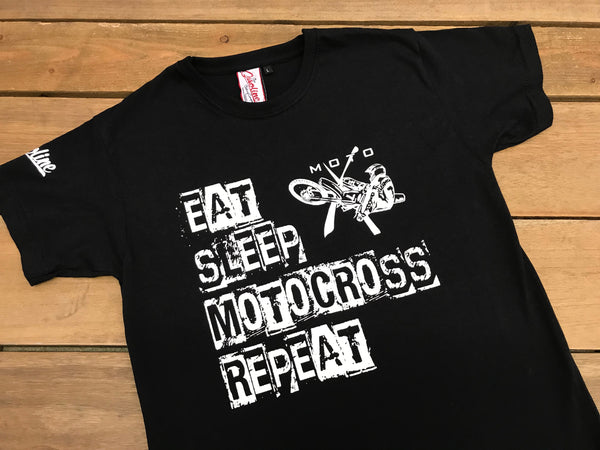 Kids Eat Sleep Motocross Repeat - gasolineclothingcompany