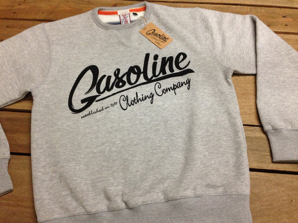 Gasoline Sweatshirt, Grey - gasolineclothingcompany