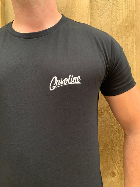 Black Small Gasoline Logo - gasolineclothingcompany