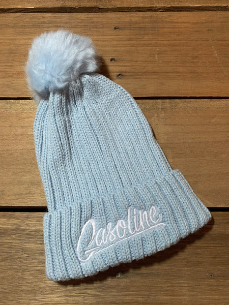 Fur Pom Pom Beanie - gasolineclothingcompany