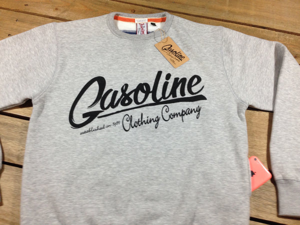 Gasoline Sweatshirt, Grey - gasolineclothingcompany