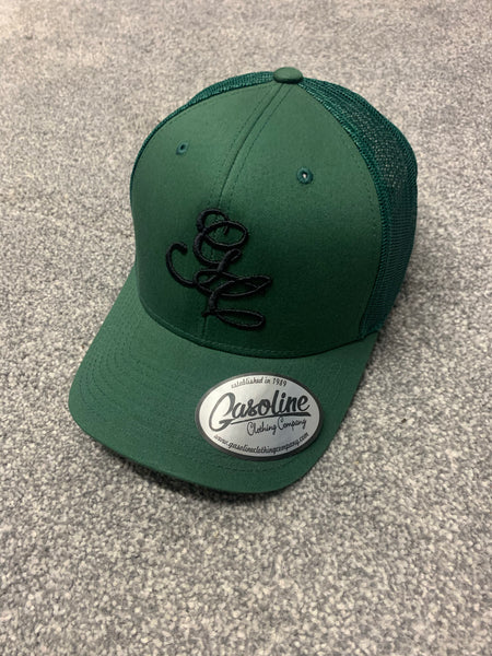 Retro Trucker Cap, Green/Green